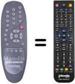 Télécommande équivalente Kathrein UFD 554