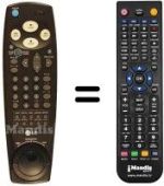 Télécommande équivalente LG 2380 P