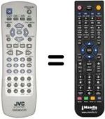 Replacement remote control JVC HRX V45