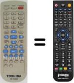 Gleichwertige Fernbedienung Toshiba SD-269