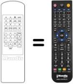 Gleichwertige Fernbedienung Xsat CDTV 200