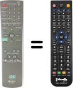 Télécommande équivalente Hitachi DV-P 315 E