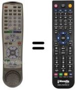 Télécommande équivalente Hitachi DV-W 1