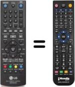 Telecomando equivalente LG DVT 699 H