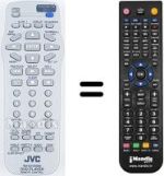 Replacement remote control JVC XV-N342S