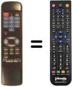 Replacement remote control EMME ESSE SIRIUS 490 (500 CHANNEL)