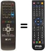 Gleichwertige Fernbedienung Xsat CDTV 410