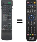 Télécommande équivalente Sony VX-2981KR