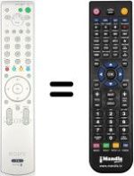 Télécommande équivalente Sony KV-32XL70