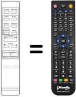 Télécommande équivalente Amstrad TVR1
