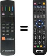 Télécommande équivalente Thomson 72DR60L
