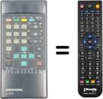 Gleichwertige Fernbedienung Grundig CUC5301