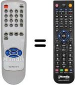 Gleichwertige Fernbedienung TELE PILOT 741C