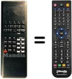 Replacement remote control Hitachi CPT2078