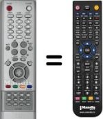 Télécommande équivalente Samsung LE40M61