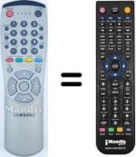 Télécommande équivalente Samsung AA59-00116B