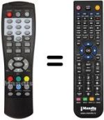 Gleichwertige Fernbedienung Akai AK-DVB15