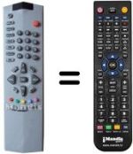 Replacement remote control Opera TV7061RF