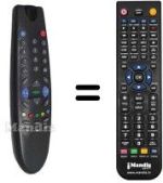 Télécommande équivalente Beko 6ZK187