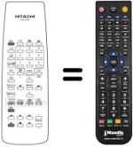 Télécommande équivalente Hitachi HKR0002