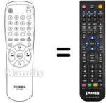 Telecomando equivalente Toshiba 21T01D