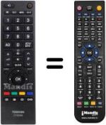 Telecomando equivalente Toshiba 32AV703