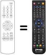Telecomando equivalente Daewoo DTC2072