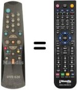 Télécommande équivalente REMCON159