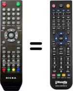 Replacement remote control CDV REMCON372