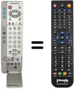 Replacement remote control Panasonic TX-22LT2F