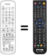 Gleichwertige Fernbedienung Panasonic EUR51922