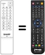 Télécommande équivalente Sharp 21N52-E1