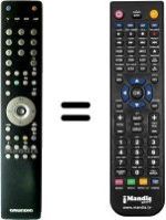 Télécommande équivalente Grundig FINEARTS LED