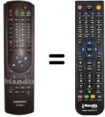 Télécommande équivalente Grundig T463CTITEXT