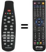 Télécommande équivalente Grundig 759909010100