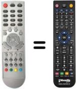 Télécommande équivalente NordMende 08011272