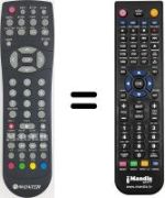 Replacement remote control Woxter i-CubeXDiv35XPRECHIGH
