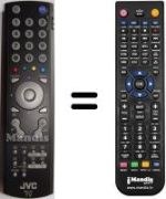 Télécommande équivalente JVC LT-32DA8BJ / P