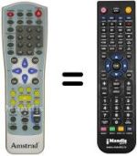 Télécommande équivalente Amstrad D150
