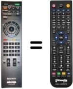 Télécommande équivalente Sony REMCON065