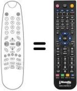 Telecomando equivalente Audiosonic CTV55STX