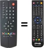 Télécommande équivalente United UTV4121XNS