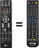 Télécommande équivalente LG 32LC46