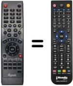 Télécommande équivalente REMCON837