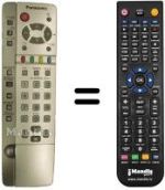 Télécommande équivalente Panasonic TH-42PA20
