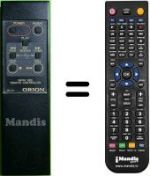 Télécommande équivalente RC57
