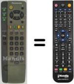 Replacement remote control Panasonic TX-29AS1C