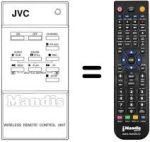 Gleichwertige Fernbedienung JVC PU52097AD-9