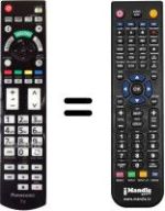 Replacement remote control Panasonic TX-L55WT50T