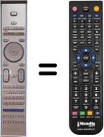 Télécommande équivalente Philips 50PF9631D / 10